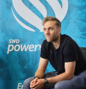 Bleibt den SWD powervolleys treu: Abwehrchef Blair Bann. Foto: powervolleys